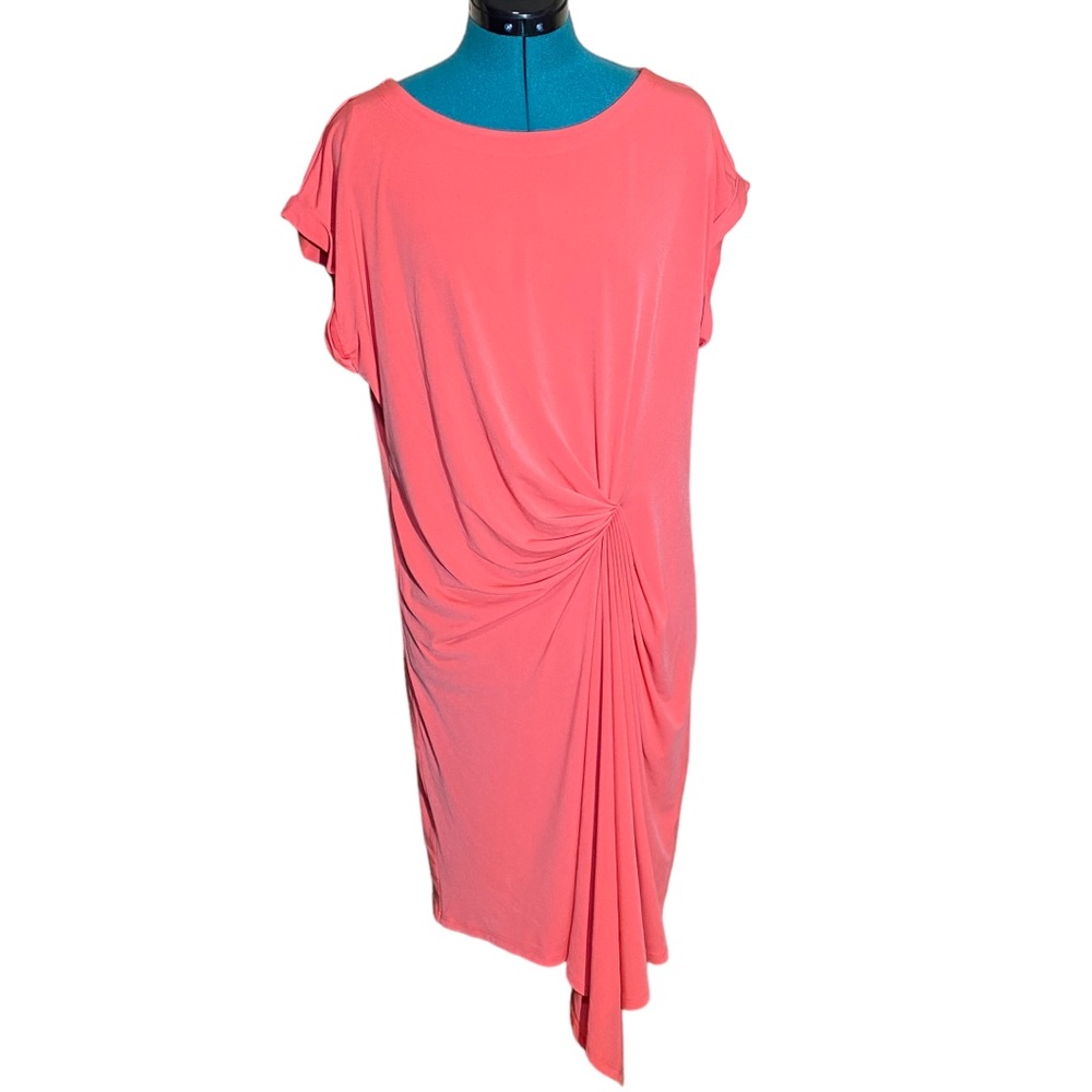 Kenneth Cole Reaction Asymmetrical Knot Front Dress